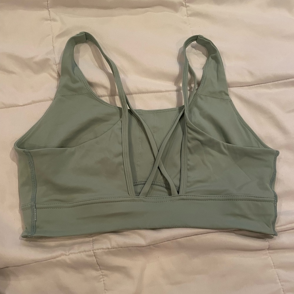 Mint green sports bra